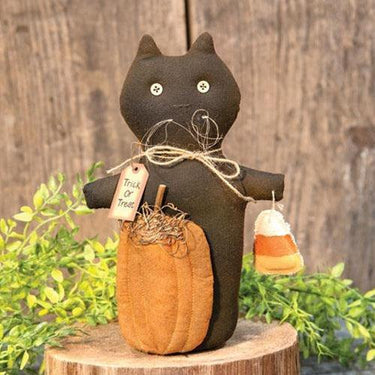 Trick or Treat Primitive Cat Doll - The Fox Decor